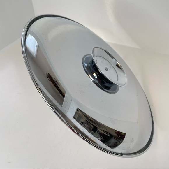 Vintage Riviera Chrome Tidbit Tray Single Model C-12 Original Box - Picture 2 of 15